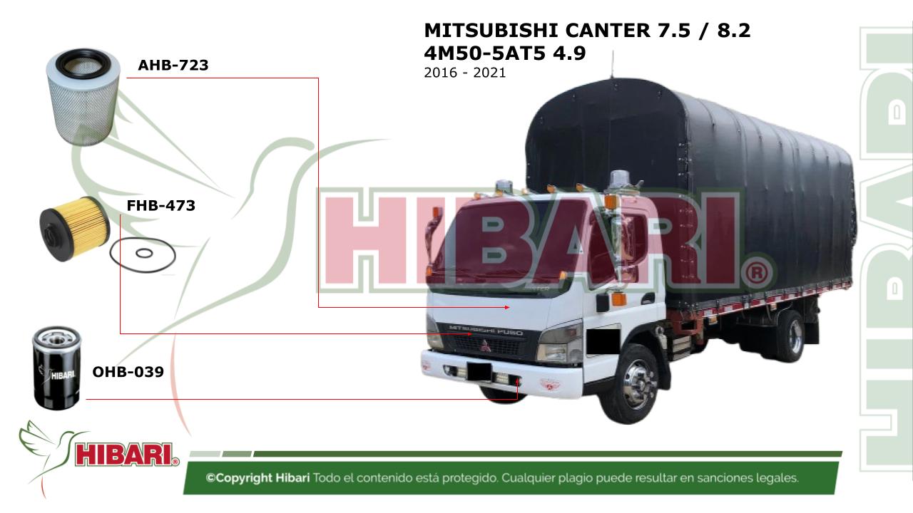 En este momento estás viendo MITSUBISHI CANTER 7.5 _ 8.2 4M50-5AT5 4.9 2016 – 2021